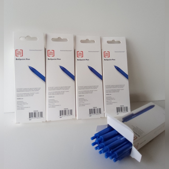 Lot of 60 TRU RED Blue Ink Pens – Medium Point 1.0mm – Retractable‎ Comfort Grip - Picture 5 of 5